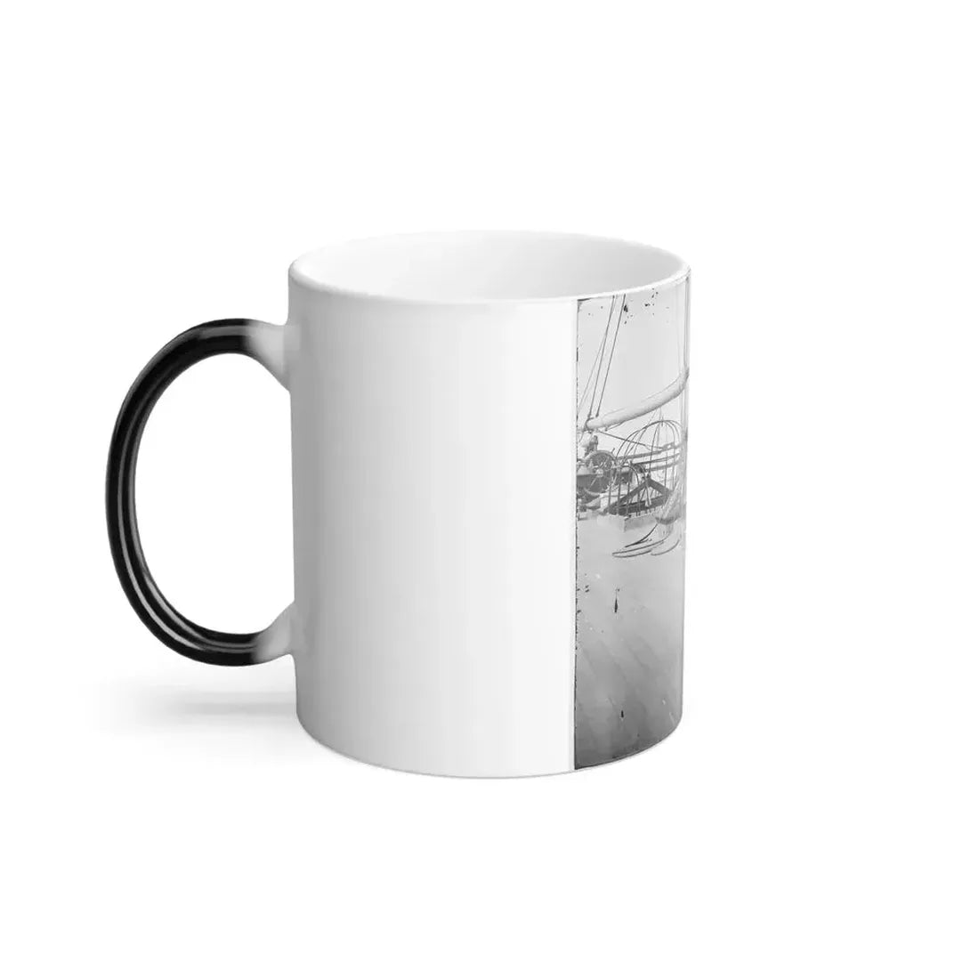 Charleston Harbor, S.C. 24-Pdr. Howitzer on Deck of U.S.S. Pawnee (U.S. Civil War) Color Changing Coffee Mug 11oz - Go Mug Yourself