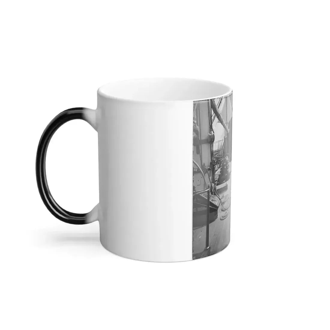 Charleston Harbor, S.C. Crew Members, Quarterdeck, and Starboard Battery of U.S.S. Pawnee (U.S. Civil War) Color Changing Coffee Mug 11oz - Go Mug Yourself