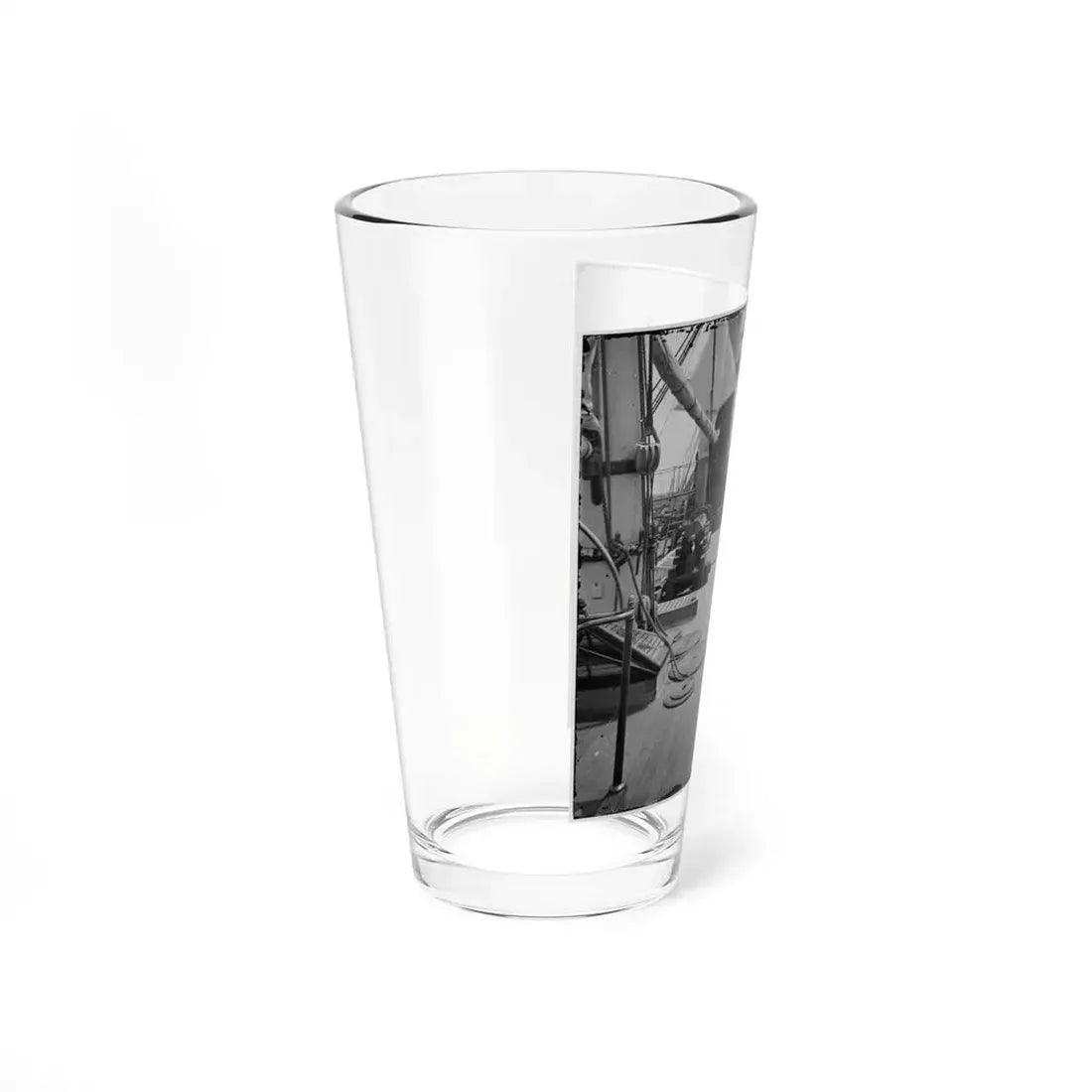 Charleston Harbor, S.C. Crew Members, Quarterdeck, And Starboard Battery Of U.S.S. Pawnee (U.S. Civil War) Pint Glass 16oz - Go Mug Yourself