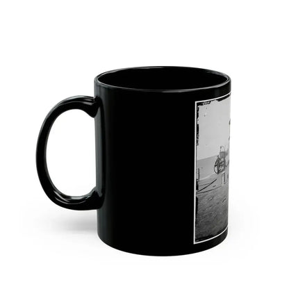 Charleston Harbor, S.C. Deck And Officers Of U.S.S. Monitor Catskill; Lt. Comdr. Edward Barrett Seated On The Turret (U.S. Civil War) Black Coffee Mug - Go Mug Yourself