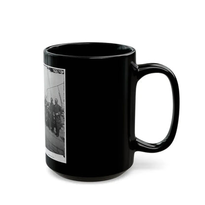 Charleston Harbor, S.C. Rear Admiral John A. Dahlgren (Fifth From Left) And Staff Aboard U.S.S. Pawnee (U.S. Civil War) Black Coffee Mug - Go Mug Yourself