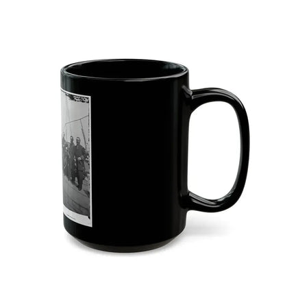 Charleston Harbor, S.C. Rear Admiral John A. Dahlgren (Fifth From Left) And Staff Aboard U.S.S. Pawnee (U.S. Civil War) Black Coffee Mug - Go Mug Yourself