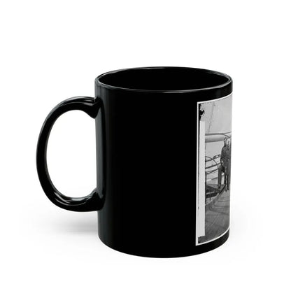 Charleston Harbor, S.C. Rear Admiral John A. Dahlgren (Fifth From Left) And Staff Aboard U.S.S. Pawnee (U.S. Civil War) Black Coffee Mug - Go Mug Yourself