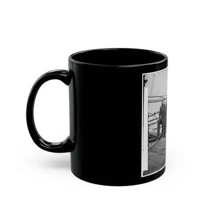 Charleston Harbor, S.C. Rear Admiral John A. Dahlgren (Fifth From Left) And Staff Aboard U.S.S. Pawnee (U.S. Civil War) Black Coffee Mug - Go Mug Yourself