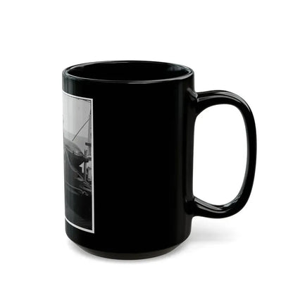 Charleston Harbor, S.C. Rear Admiral John A. Dahlgren Standing By A Dahlgren Gun On Deck Of U.S.S. Pawnee (U.S. Civil War) Black Coffee Mug - Go Mug Yourself