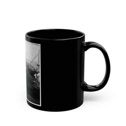 Charleston Harbor, S.C. Rear Admiral John A. Dahlgren Standing By A Dahlgren Gun On Deck Of U.S.S. Pawnee (U.S. Civil War) Black Coffee Mug - Go Mug Yourself