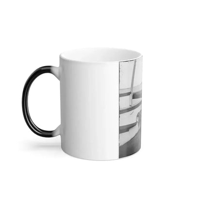 Charleston Harbor, S.C. Rear Admiral John A. Dahlgren Standing by a Dahlgren Gun on Deck of U.S.S. Pawnee (U.S. Civil War) Color Changing Coffee Mug 11oz - Go Mug Yourself