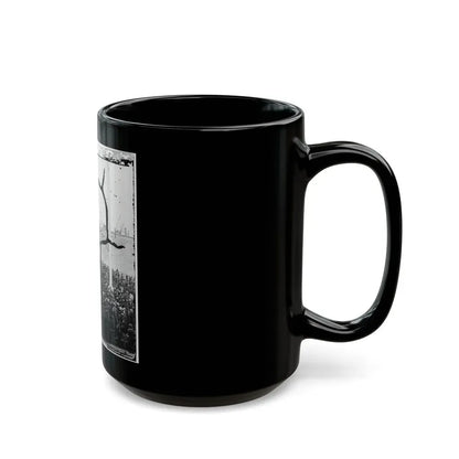 Charleston Harbor, South Carolina. Interior View Of Fort Sumter During Ceremony Of Raising Flag (U.S. Civil War) Black Coffee Mug - Go Mug Yourself