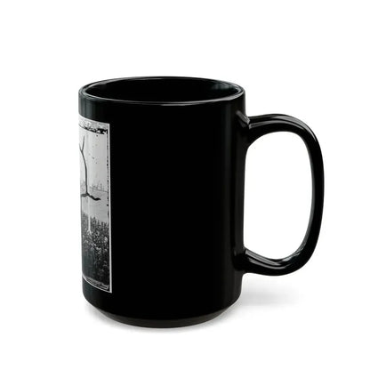 Charleston Harbor, South Carolina. Interior View Of Fort Sumter During Ceremony Of Raising Flag (U.S. Civil War) Black Coffee Mug - Go Mug Yourself