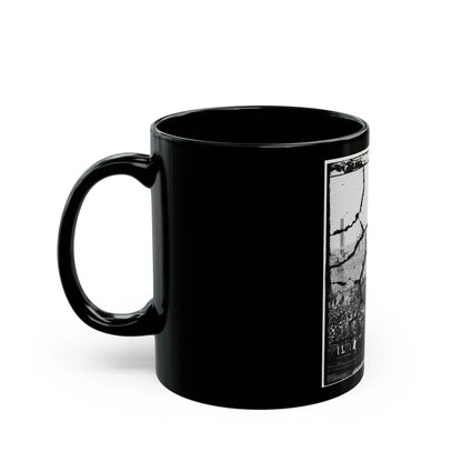 Charleston Harbor, South Carolina. Interior View Of Fort Sumter During Ceremony Of Raising Flag (U.S. Civil War) Black Coffee Mug - Go Mug Yourself