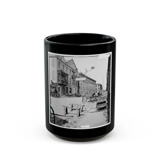 Charleston, S.C. Archibald Mcleish's Vulcan Iron Works And Other Houses On Cumberland Street (U.S. Civil War) Black Coffee Mug-15oz-Go Mug Yourself