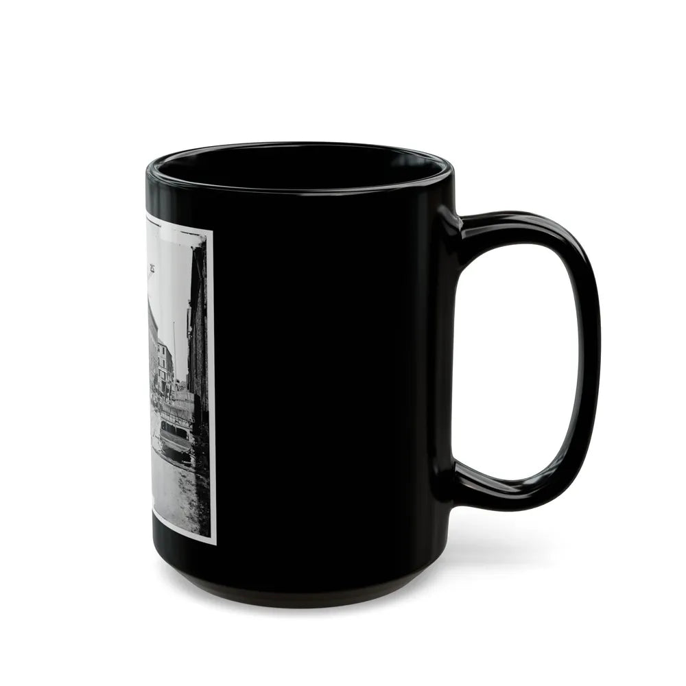 Charleston, S.C. Archibald Mcleish's Vulcan Iron Works And Other Houses On Cumberland Street (U.S. Civil War) Black Coffee Mug-Go Mug Yourself