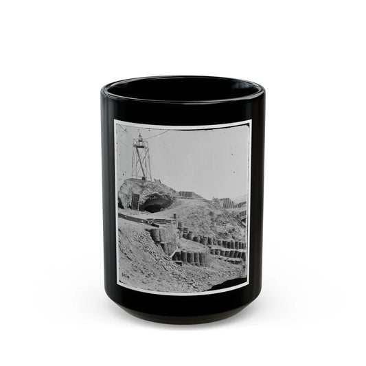 Charleston, S.C. Beacon On Parapet Of Fort Sumter (U.S. Civil War) Black Coffee Mug-15oz-Go Mug Yourself