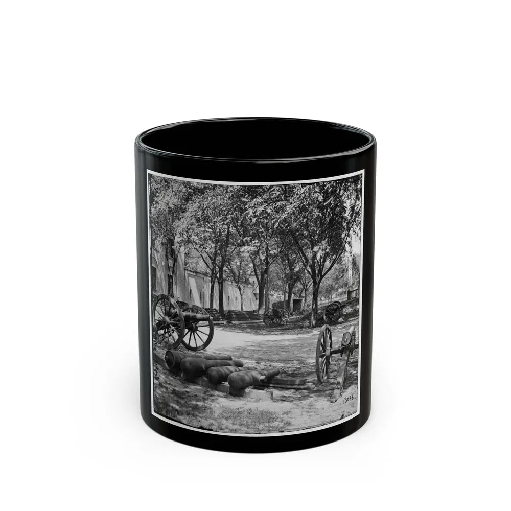 Charleston, S.C. Blakely Guns And Ammunition In The Arsenal Yard (U.S. Civil War) Black Coffee Mug-11oz-Go Mug Yourself