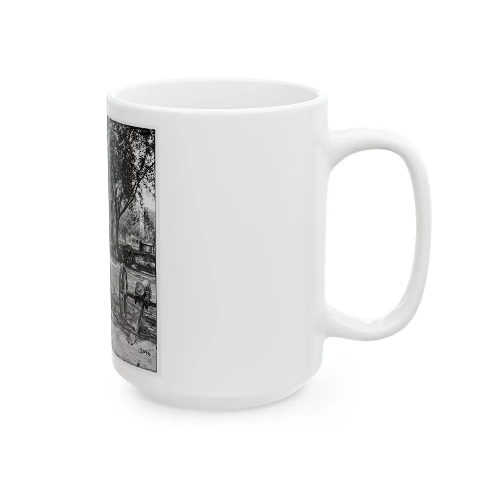 Charleston, S.C. Blakely Guns And Ammunition In The Arsenal Yard (U.S. Civil War) White Coffee Mug-Go Mug Yourself