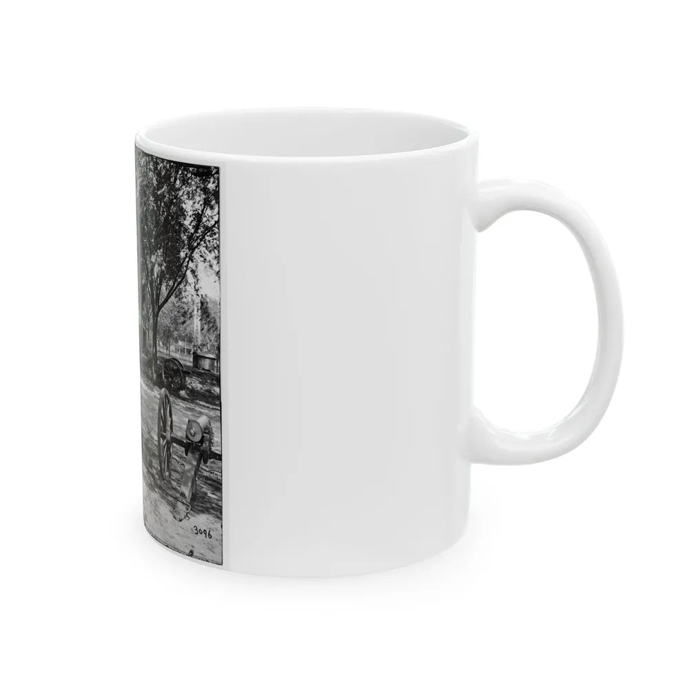 Charleston, S.C. Blakely Guns And Ammunition In The Arsenal Yard (U.S. Civil War) White Coffee Mug-Go Mug Yourself