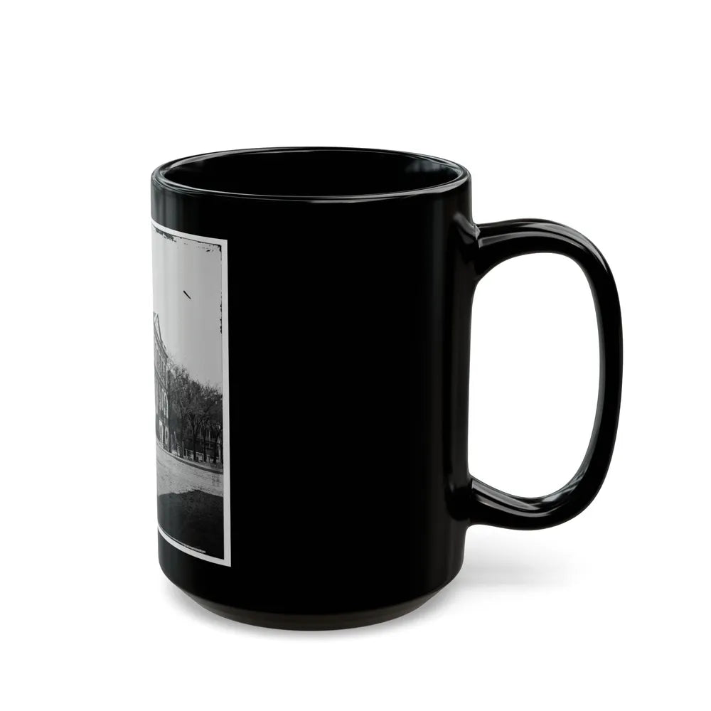 Charleston, S.C. City Hall (80 Broad Street) (U.S. Civil War) Black Coffee Mug-Go Mug Yourself