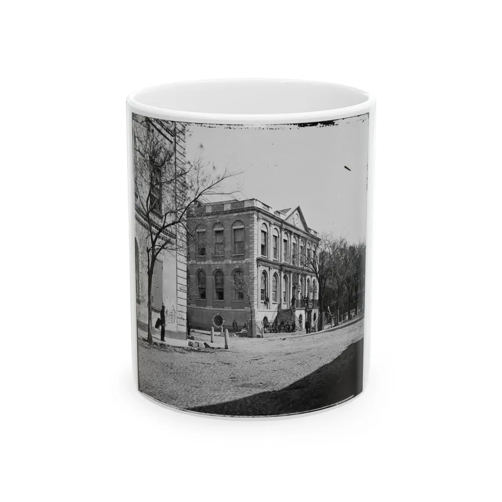 Charleston, S.C. City Hall (80 Broad Street) (U.S. Civil War) White Coffee Mug-11oz-Go Mug Yourself