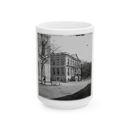 Charleston, S.C. City Hall (80 Broad Street) (U.S. Civil War) White Coffee Mug-15oz-Go Mug Yourself