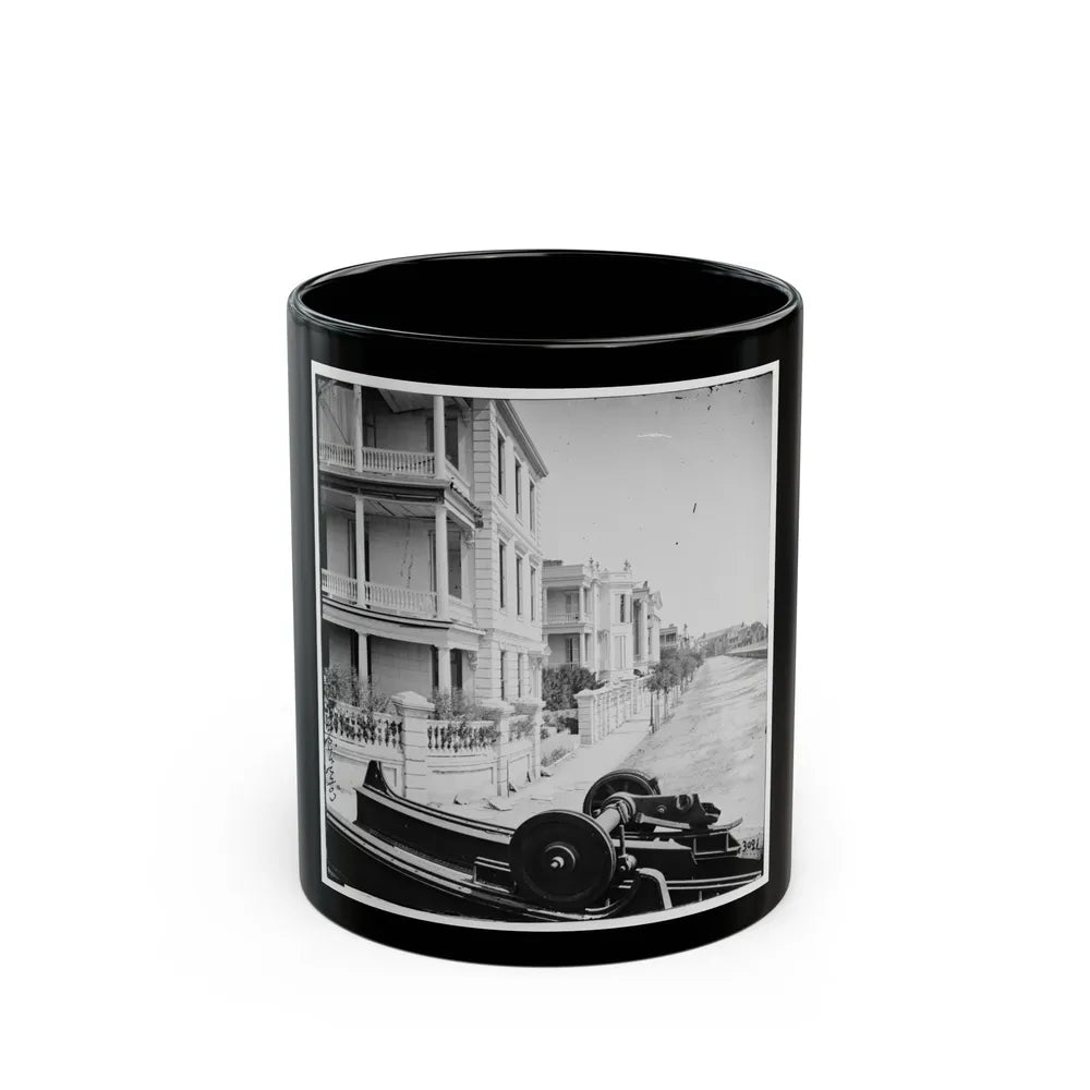 Charleston, S.C. East Battery; Dismantled Blakely Gun In Foreground (U.S. Civil War) Black Coffee Mug-11oz-Go Mug Yourself