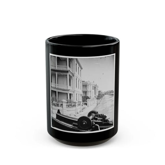 Charleston, S.C. East Battery; Dismantled Blakely Gun In Foreground (U.S. Civil War) Black Coffee Mug-15oz-Go Mug Yourself