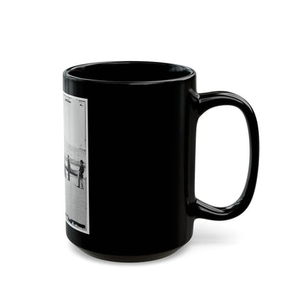 Charleston, S.C. Fort Sumter, From The Sand-Bar (U.S. Civil War) Black Coffee Mug-Go Mug Yourself