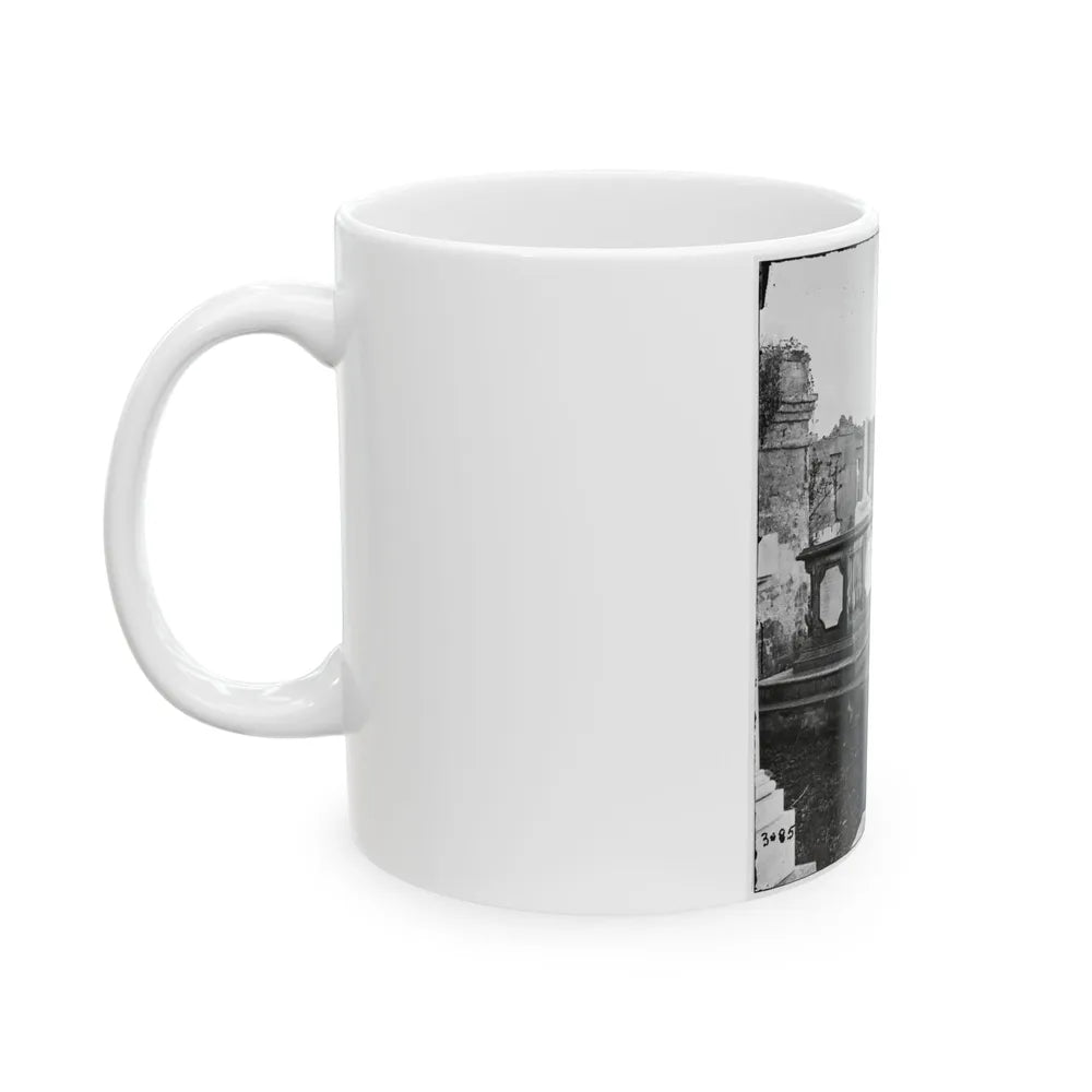 Charleston, S.C. Graveyard Of The Ruined Circular Church (U.S. Civil War) White Coffee Mug-Go Mug Yourself