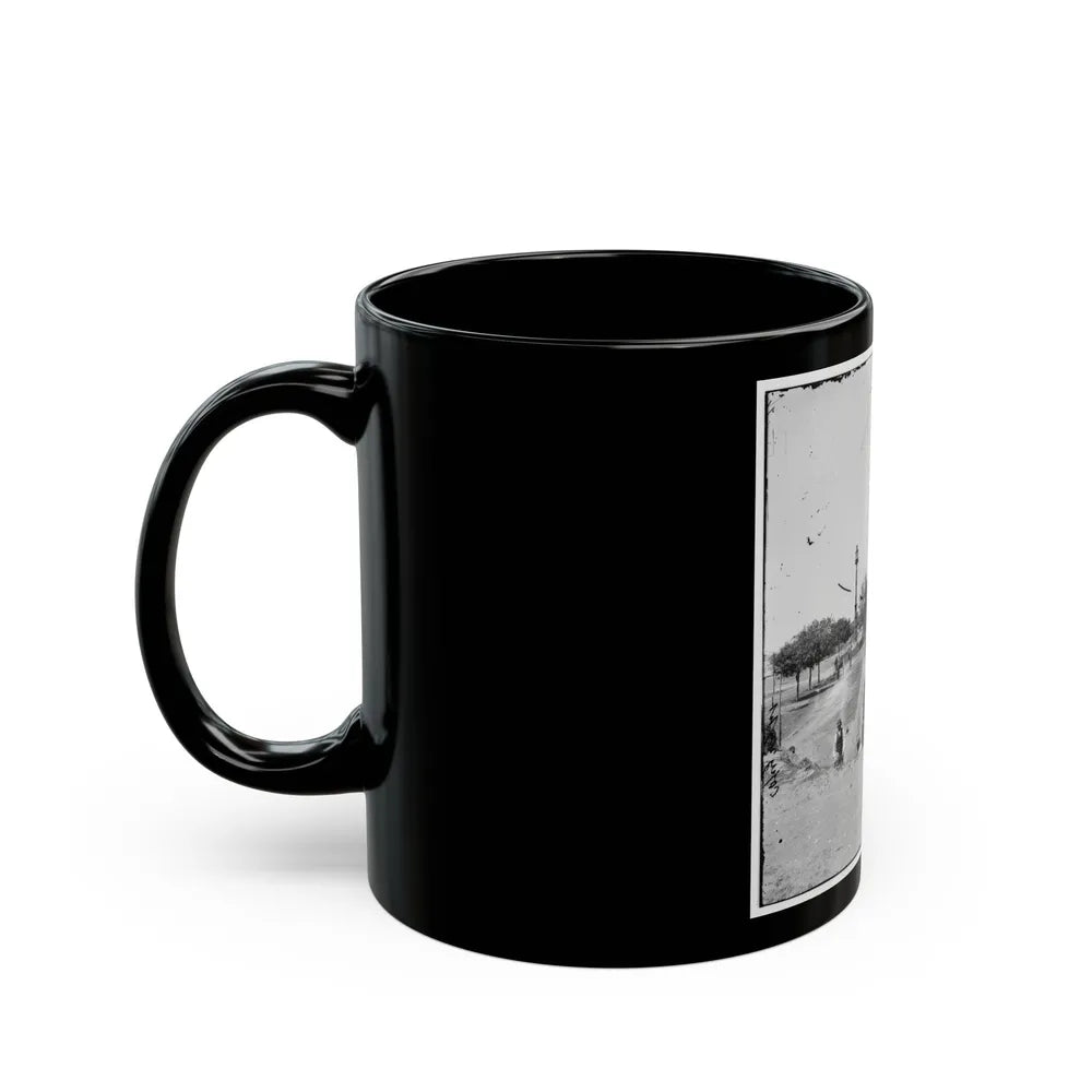 Charleston, S.C. Gun On The Point Battery (U.S. Civil War) Black Coffee Mug-Go Mug Yourself