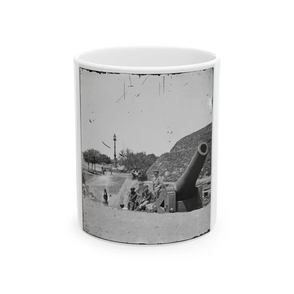 Charleston, S.C. Gun On The Point Battery (U.S. Civil War) White Coffee Mug-11oz-Go Mug Yourself