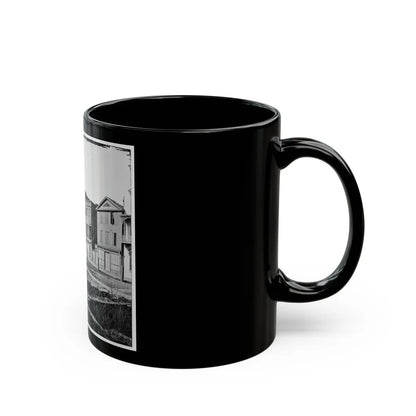 Charleston, S.C. Hibernian Hall (With Columns; 105 Meeting Street), Place Of Meeting After The Burning Of Secession Hall (U.S. Civil War) Black Coffee Mug-Go Mug Yourself