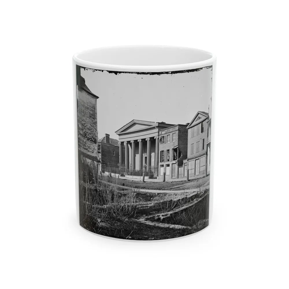 Charleston, S.C. Hibernian Hall (With Columns; 105 Meeting Street), Place Of Meeting After The Burning Of Secession Hall (U.S. Civil War) White Coffee Mug-11oz-Go Mug Yourself