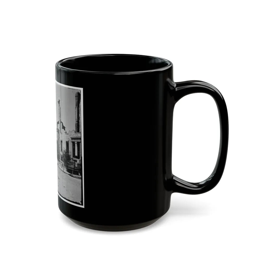 Charleston, S.C. Houses On The Battery Damaged By Shell-Fire (U.S. Civil War) Black Coffee Mug-Go Mug Yourself