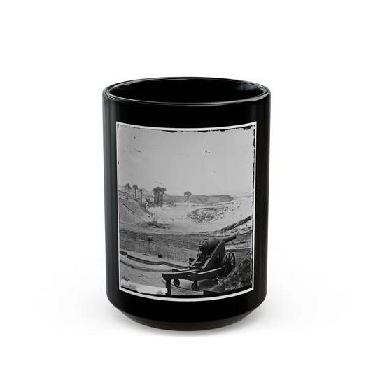 Charleston, S.C. Interior View Of Fort Moultrie, Looking Eastward (U.S. Civil War) Black Coffee Mug-15oz-Go Mug Yourself