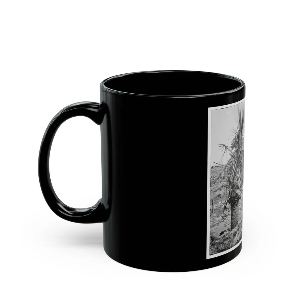 Charleston, S.C. Mounted Gun, Parapet Of Fort Moultrie (U.S. Civil War) Black Coffee Mug-Go Mug Yourself