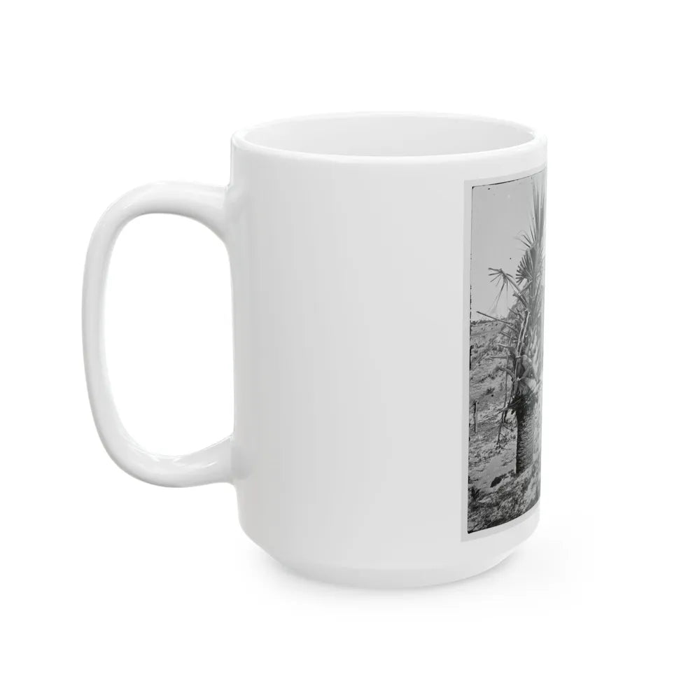 Charleston, S.C. Mounted Gun, Parapet Of Fort Moultrie (U.S. Civil War) White Coffee Mug-Go Mug Yourself