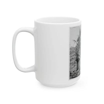 Charleston, S.C. Mounted Gun, Parapet Of Fort Moultrie (U.S. Civil War) White Coffee Mug-Go Mug Yourself