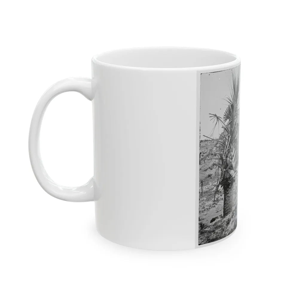 Charleston, S.C. Mounted Gun, Parapet Of Fort Moultrie (U.S. Civil War) White Coffee Mug-Go Mug Yourself