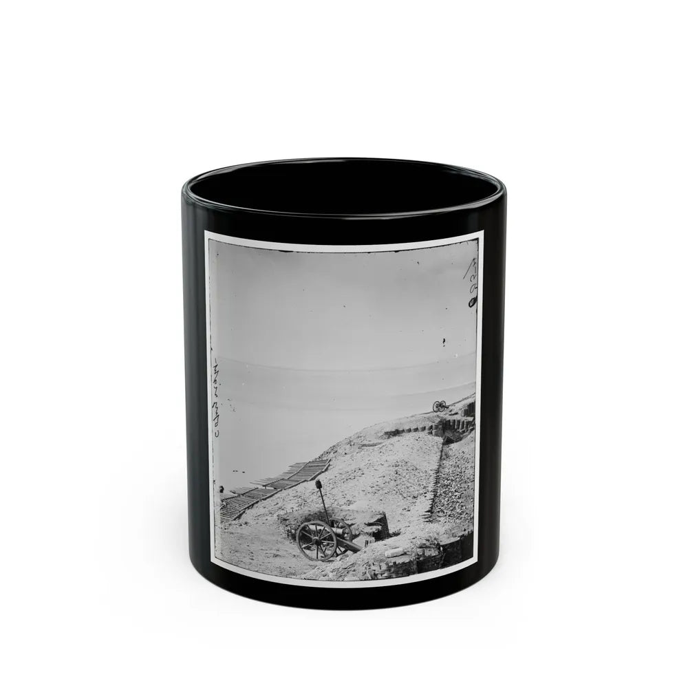 Charleston, S.C. Parapet Of Fort Sumter Looking Toward Morris Island (U.S. Civil War) Black Coffee Mug-11oz-Go Mug Yourself