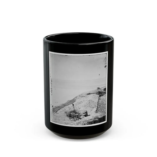 Charleston, S.C. Parapet Of Fort Sumter Looking Toward Morris Island (U.S. Civil War) Black Coffee Mug-15oz-Go Mug Yourself