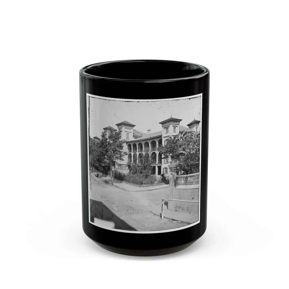 Charleston, S.C. Roper's Hospital; A Closer View (U.S. Civil War) Black Coffee Mug-15oz-Go Mug Yourself