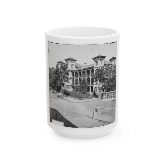 Charleston, S.C. Roper's Hospital; A Closer View (U.S. Civil War) White Coffee Mug-15oz-Go Mug Yourself