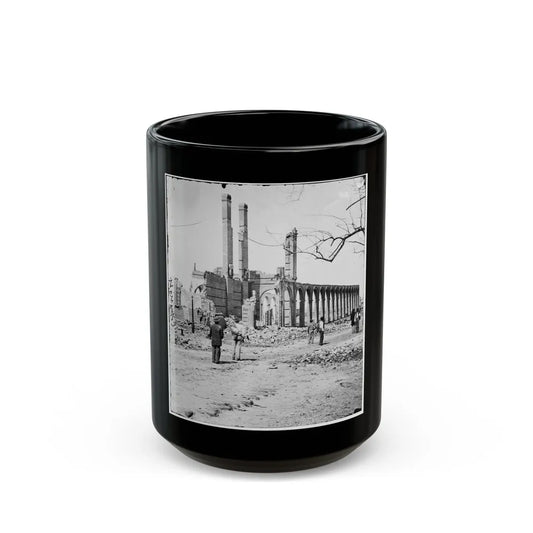 Charleston, S.C. Ruins Of The North Eastern Railroad Depot (U.S. Civil War) Black Coffee Mug-15oz-Go Mug Yourself