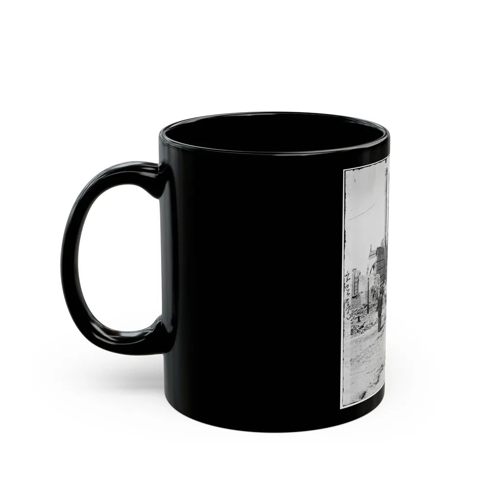 Charleston, S.C. Ruins Of The North Eastern Railroad Depot (U.S. Civil War) Black Coffee Mug-Go Mug Yourself