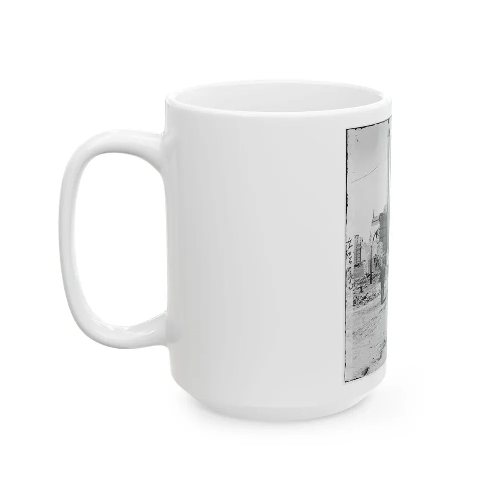 Charleston, S.C. Ruins Of The North Eastern Railroad Depot (U.S. Civil War) White Coffee Mug-Go Mug Yourself