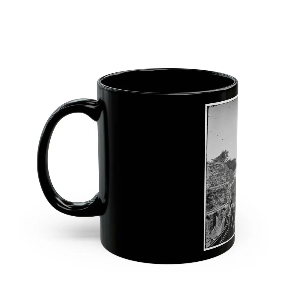 Charleston, S.C. South Battery; Dismantled Blakely Gun In Foreground (U.S. Civil War) Black Coffee Mug-Go Mug Yourself