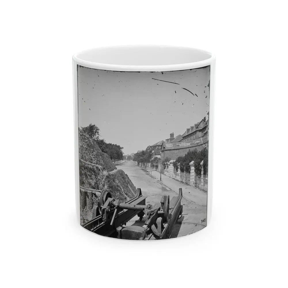 Charleston, S.C. South Battery; Dismantled Blakely Gun In Foreground (U.S. Civil War) White Coffee Mug-11oz-Go Mug Yourself