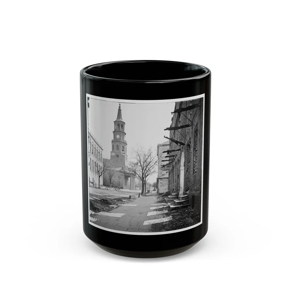 Charleston, S.C. St. Michael's Church (U.S. Civil War) Black Coffee Mug-15oz-Go Mug Yourself