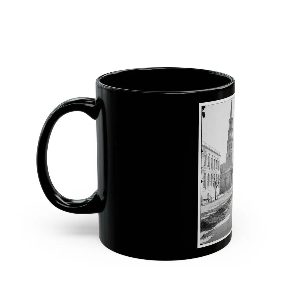 Charleston, S.C. St. Michael's Church (U.S. Civil War) Black Coffee Mug-Go Mug Yourself