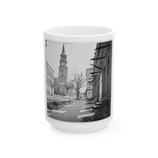 Charleston, S.C. St. Michael's Church (U.S. Civil War) White Coffee Mug-15oz-Go Mug Yourself