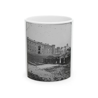 Charleston, S.C. The Citadel Seen Across Marion Square (U.S. Civil War) White Coffee Mug-11oz-Go Mug Yourself